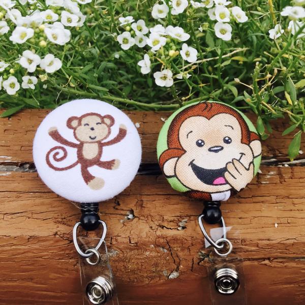 Fun Monkey Badge Reels for ID for school or work!