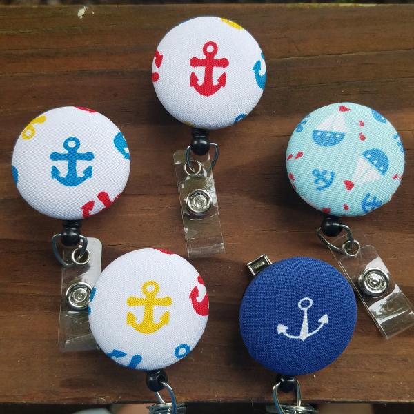 Sailboat/Anchor badge reel