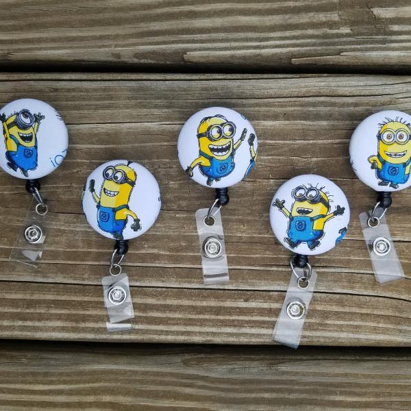 Minion Badge reels for work or school IDs.