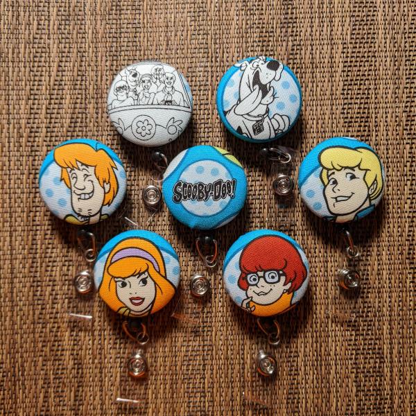Scooby Doo badge reels for work or school IDs