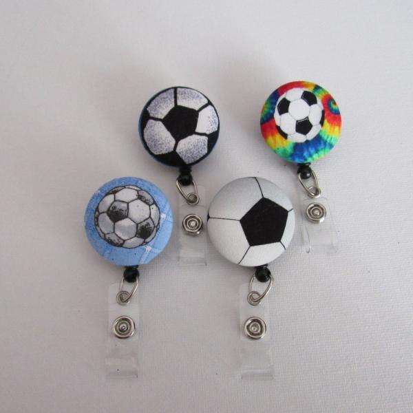 Soccer badge reels