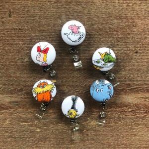 Dr. Suess character badge reels