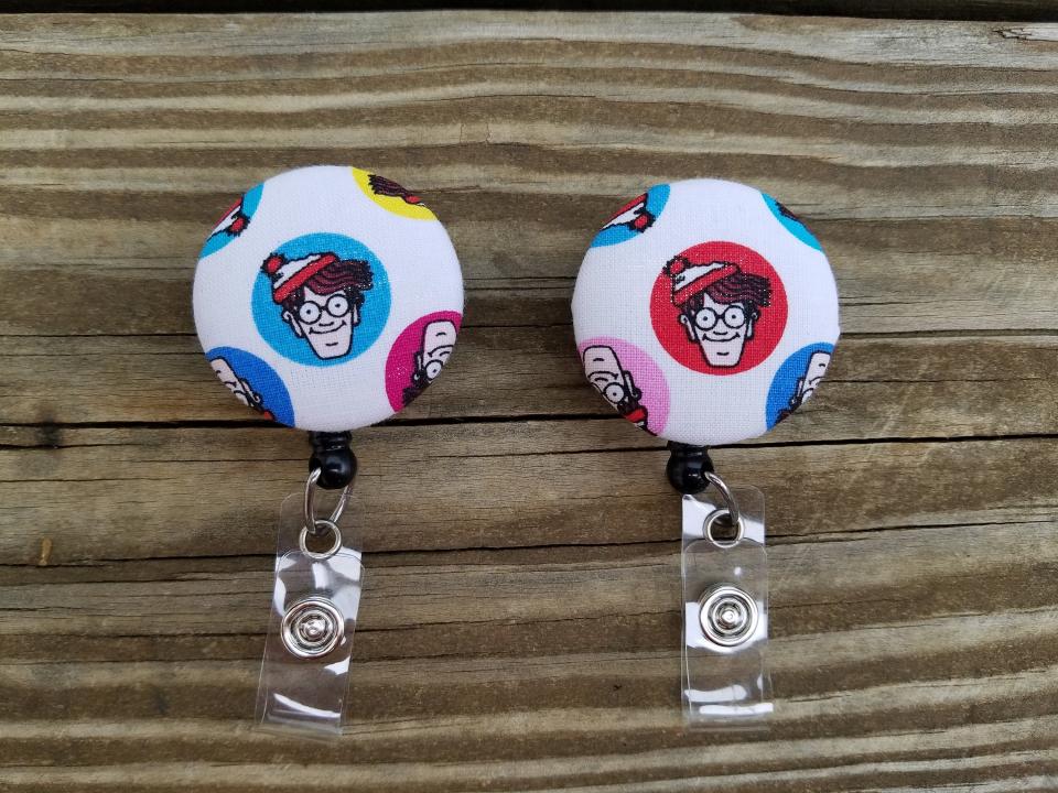 Where's Waldo Badge Reel for school or work IDs