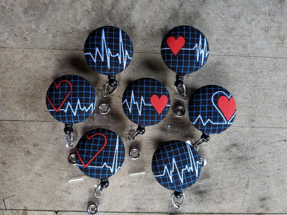 EKG Badge Reels for Work or School IDs