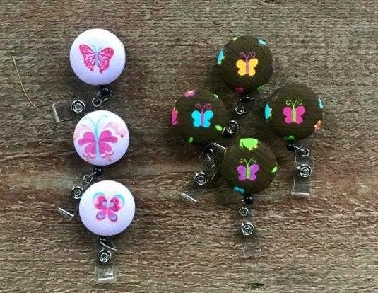 Butterfly Badge Reels for Work or School