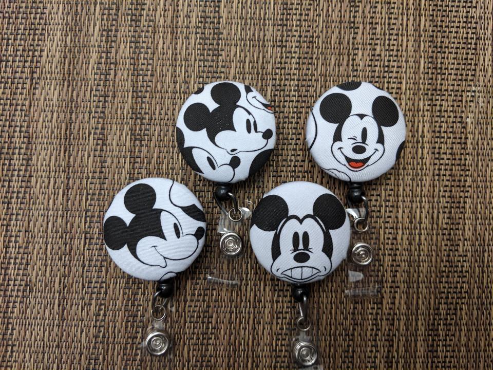 Mickey Badge Reel for work or School IDs