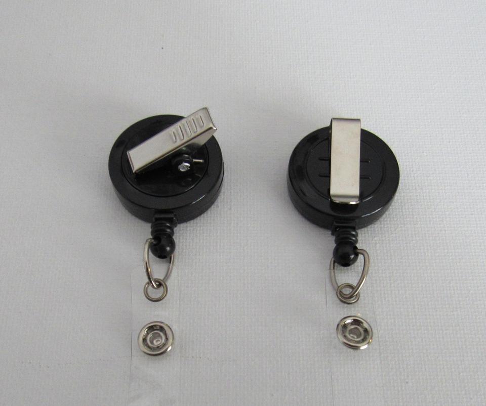 Shamrock Cute Dog badge reels for work or school IDs