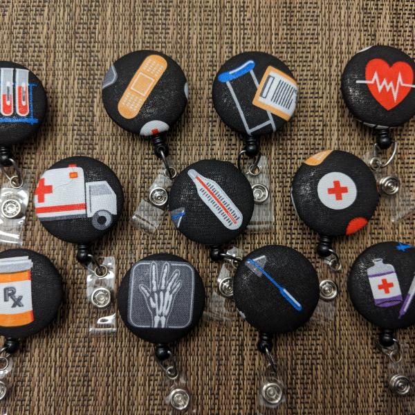 Medical and Healthcare equipment and symbol badge reels